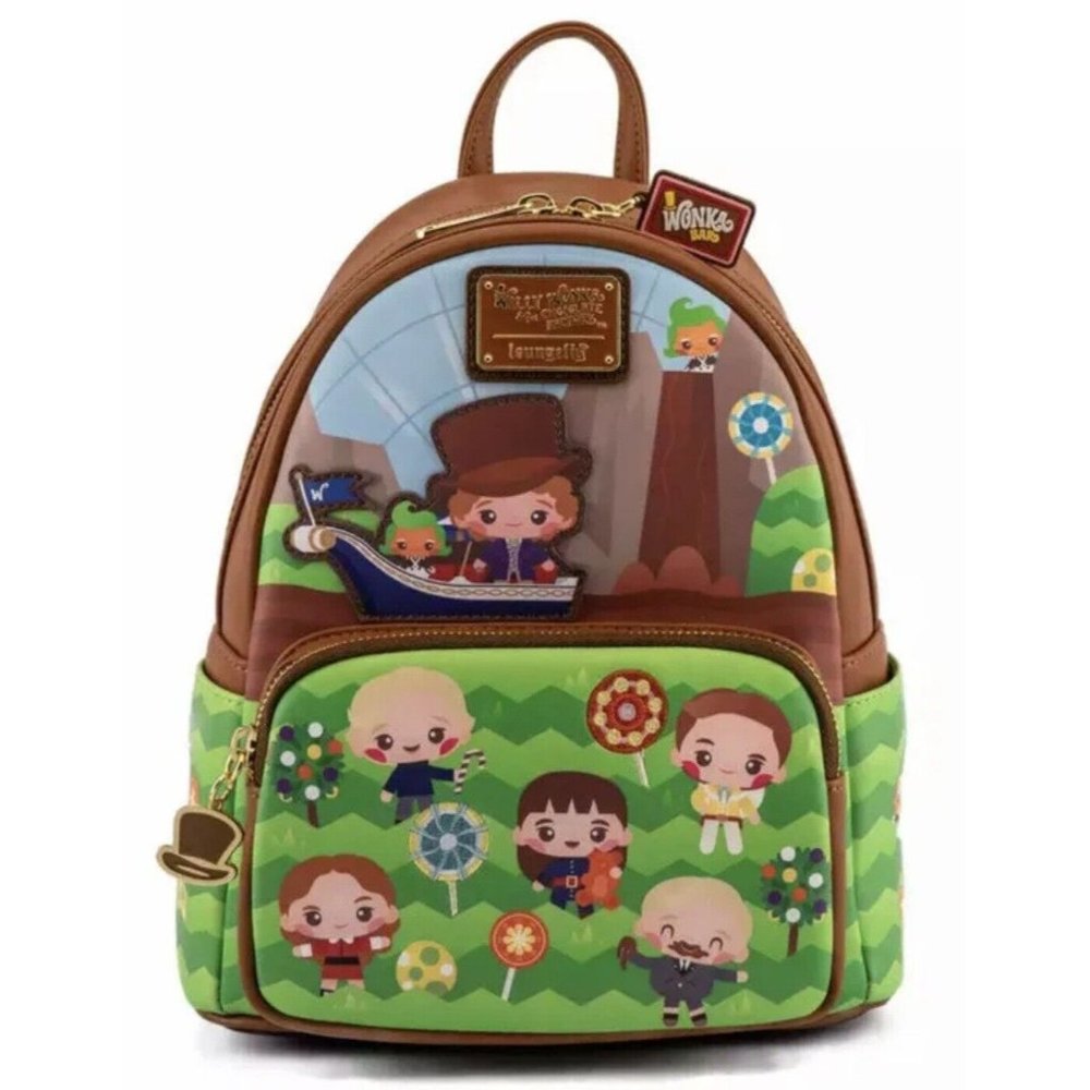 Loungefly Willy Wonka and Chocolate Factory 50th Anniversary Mini Backpack NWT
